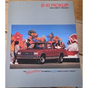 1989 Chevrolet S-10 Pickup Truck Original Sales Brochure Catalog Chevy 89 S10
